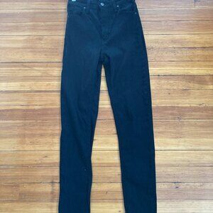 Just Black High Waist Black Skinny Jeans Size 26